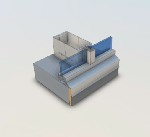 Shed Enclosure Glass Base