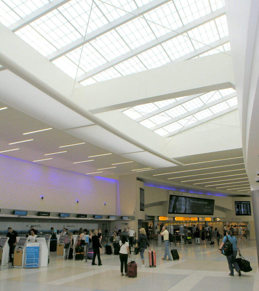 Columbus Ohio Airport sawtooth skylight